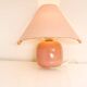 Vintage IKEA 80s sconce. A wall mounted lamp classic semi-round in pink