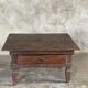 Petit écritoire table basse ancienne indonésienne en teck H33 40,5x55