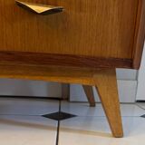Vintage chest of drawers with compass feet