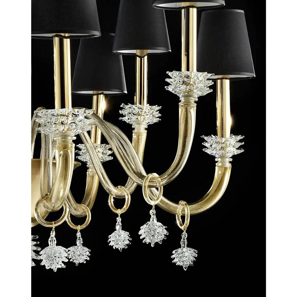 Modern Venetian Rostrato Murano Glass Chandelier by Simoeng for Simoeng