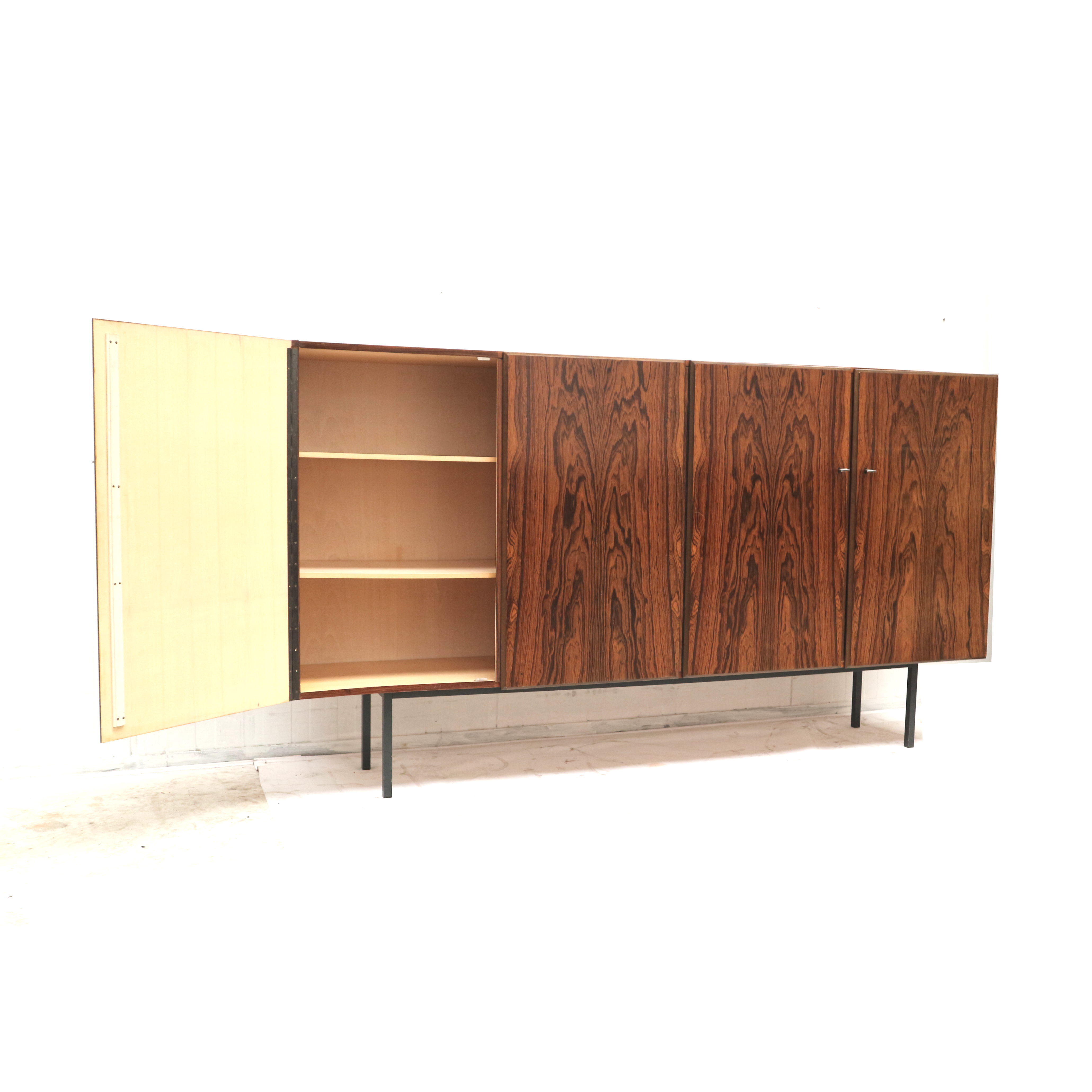 Vintage rosewood sideboard / highboard made in the 60