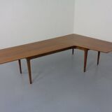 Large Danish Boomerang Teak Coffee Table, 1960s