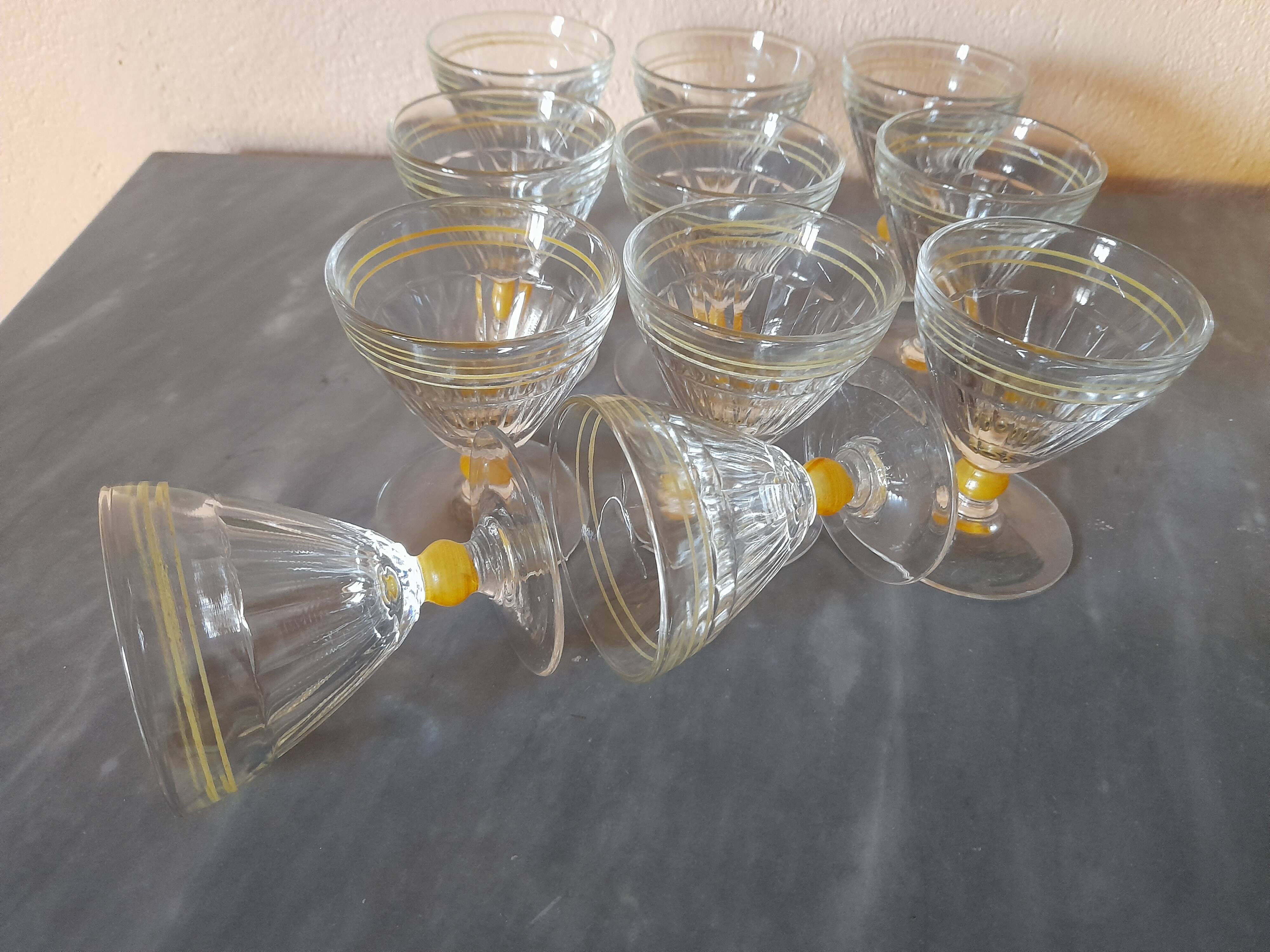 Art Deco wine glasses
