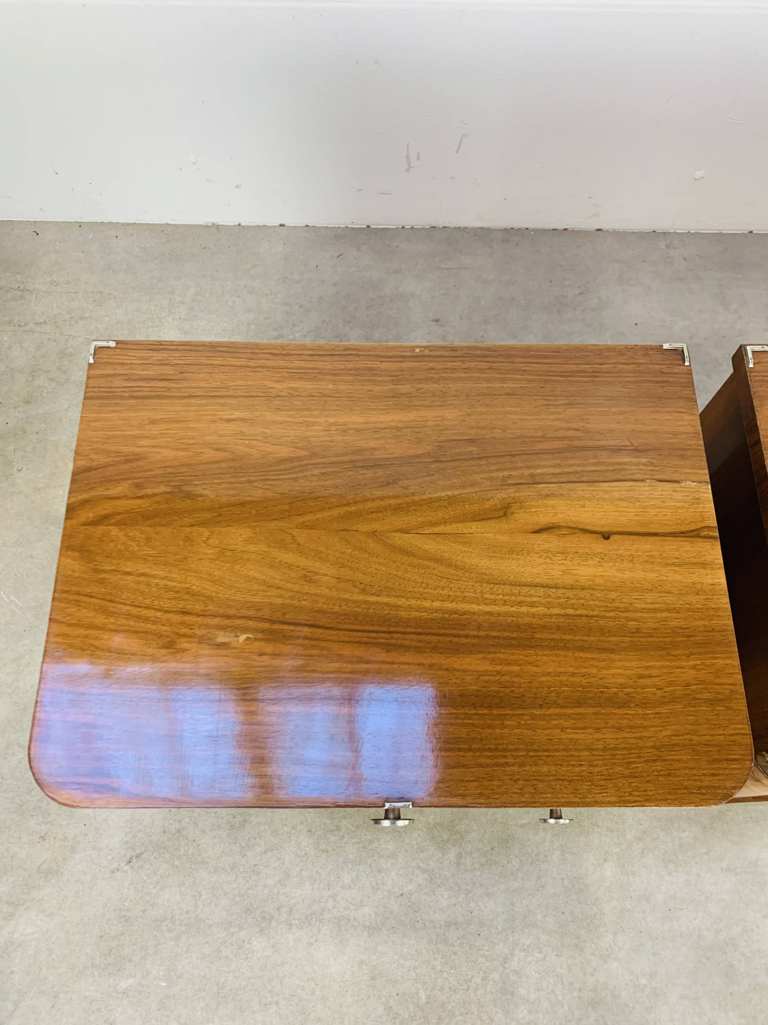 Pair of Art Deco bedside tables, 1930s