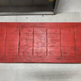 Old wooden and metal railway pallet