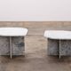 Set of Two Marble Tables - Italian Design, 1980s
