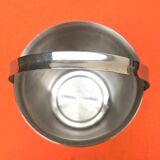1960s Guy Degrenne Ice Bucket with Handle 18/10 Stainless Steel