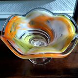 Blown glass fruit bowl