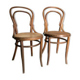 Wooden bistro chairs and canning