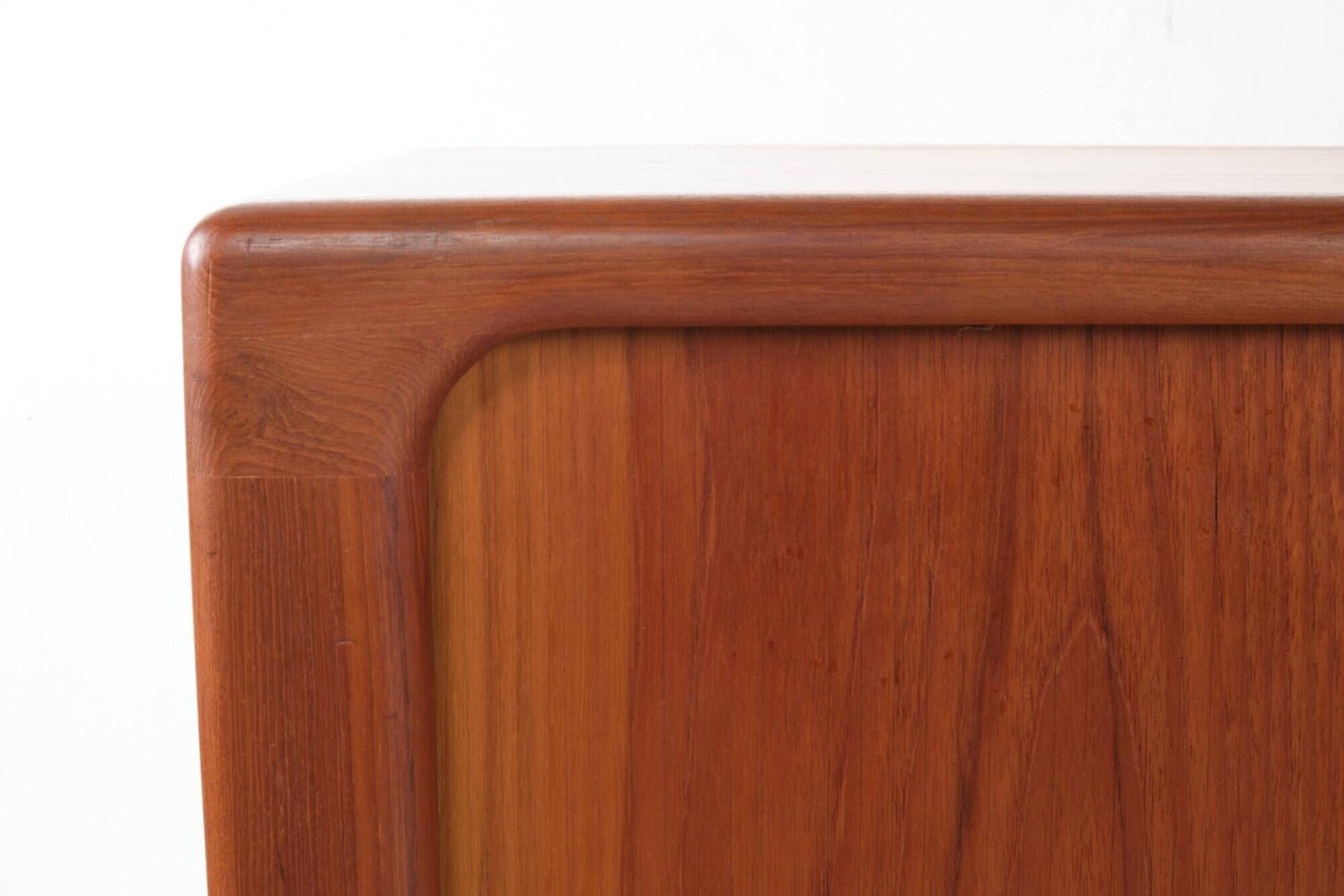 Buffet with roller shutter doors, Danish, vintage, teak, produced by Dyrlund.