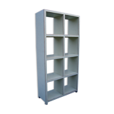 Chinese library shelf cracked lacquer ecru