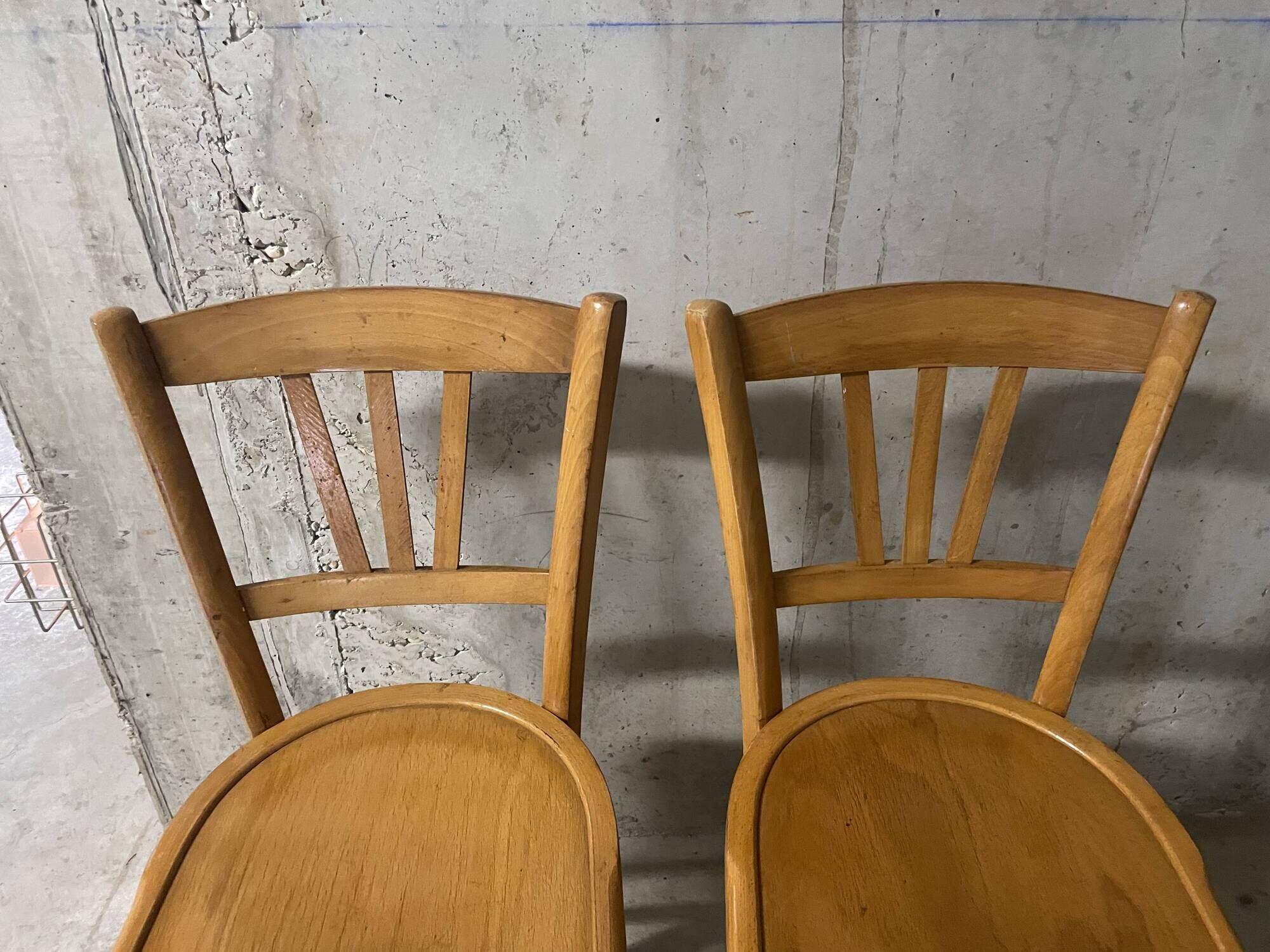 Pair of 1960s bistro chairs