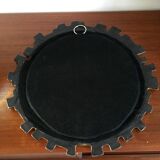 Ceramic sun mirror by François Lembo, 60s - 43cm