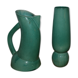 Matching vase and pitcher