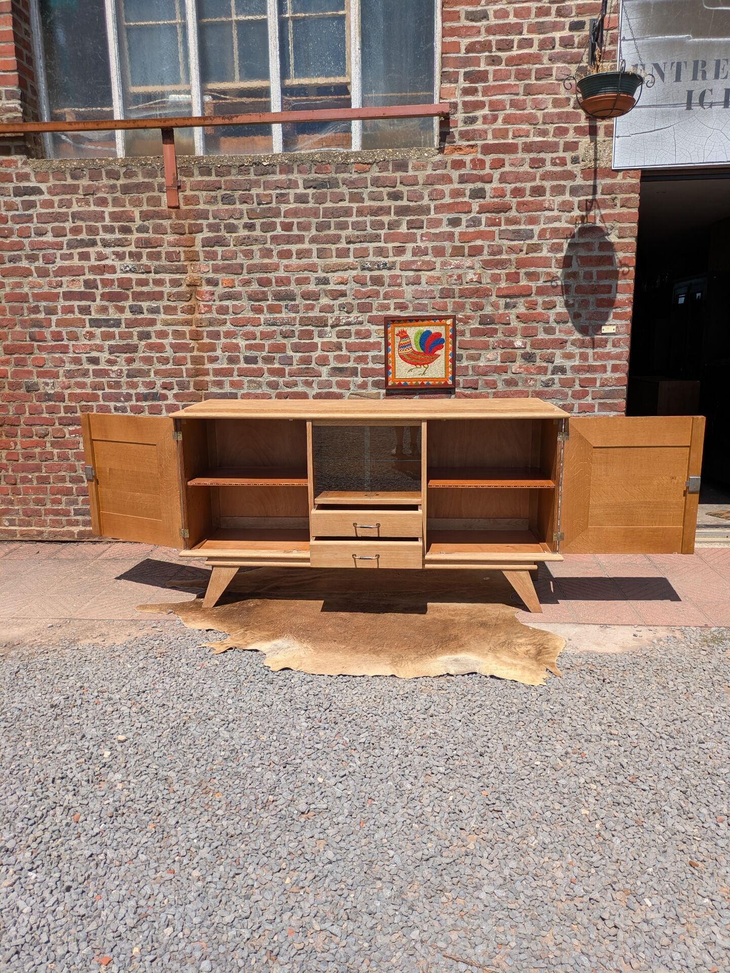 Vintage oak sideboard