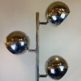 Space-Age Chrome Floor Lamp, Italy, 1970s