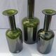 Set of 3 gulvase from october brauer for holmegaard