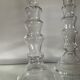 Pair of vintage blown glass candlesticks