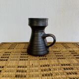 Matte and glazed ceramic vase