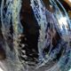 vase oblong larochére noire et bleu avec  XX siècle