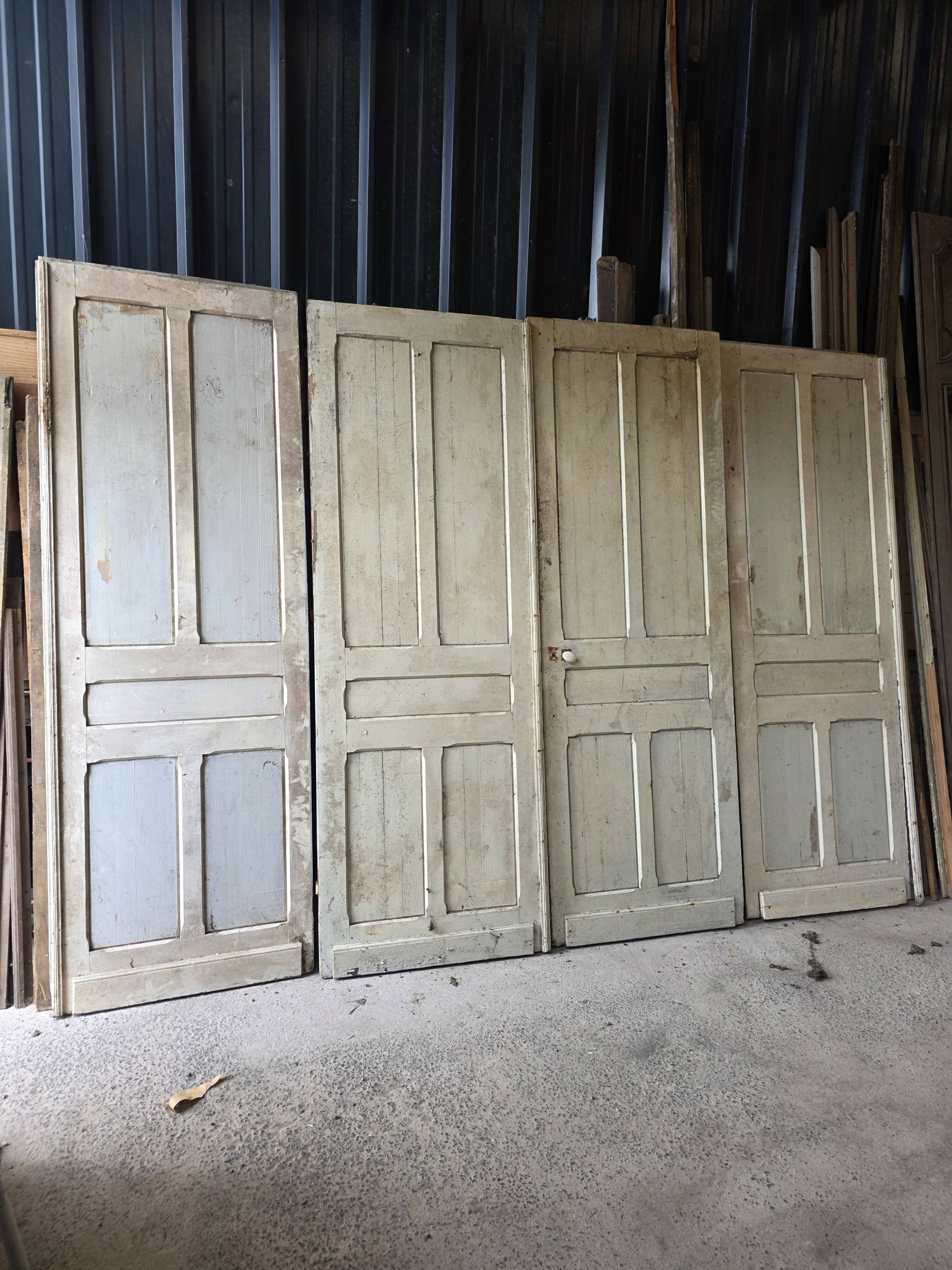 4 old partition doors