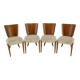 Chaises de Salle à Manger Jindrich Halabala H-214 des années 1950 pour UP Závody, Set de 4