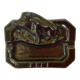 Old cast iron boar ashtray efel