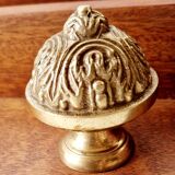 1950s mahogany wood wall shelf