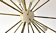 Sputnik brass chandelier 24 lights white color