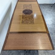 Polyester varnished table from the 1960s.