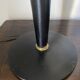 Lampe style Mazda en cuir noir, 1950