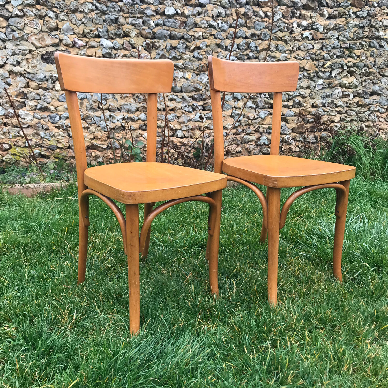 2 vintage Baumann bistro chairs 1940