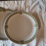 Set of 4 Pillivuyt plates, Pergola decor for dessert