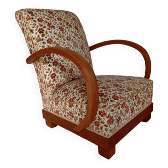 Fauteuil art déco acajou