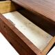 Vintage wooden shop counter on wheels