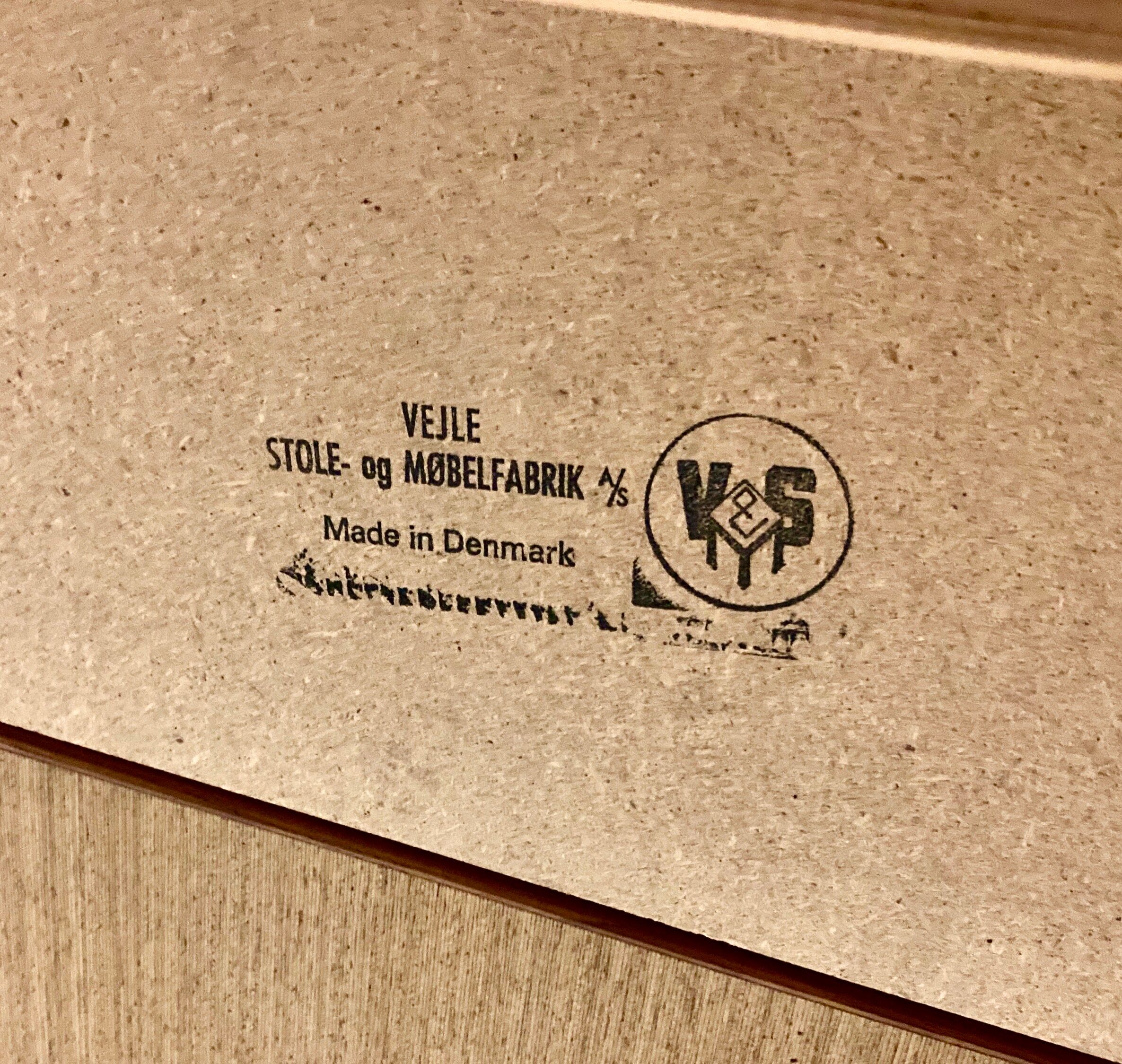 Set table and chairs Scandinavian design 1950.