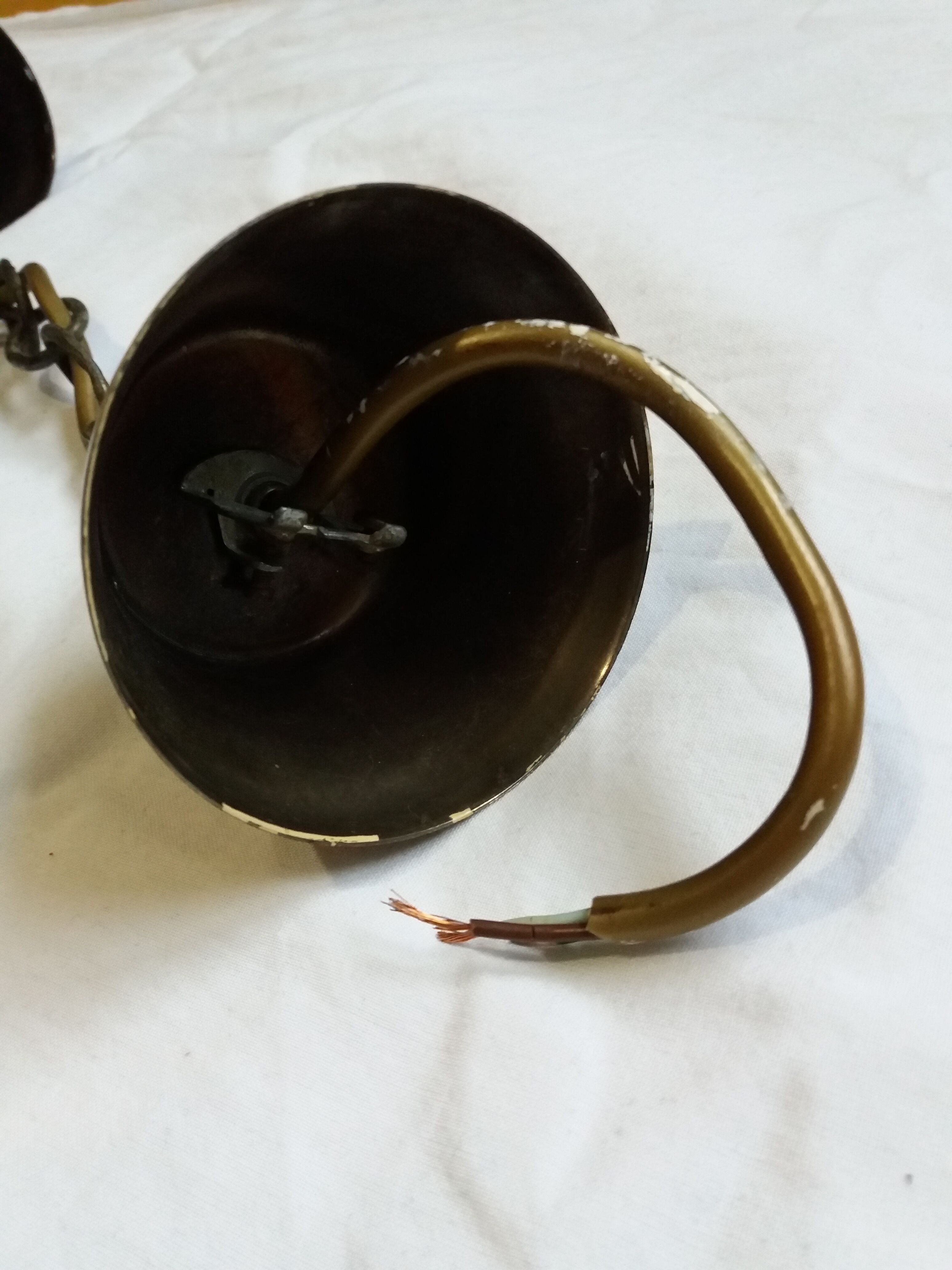 2 amber chiseled blown glass globe ball pendants