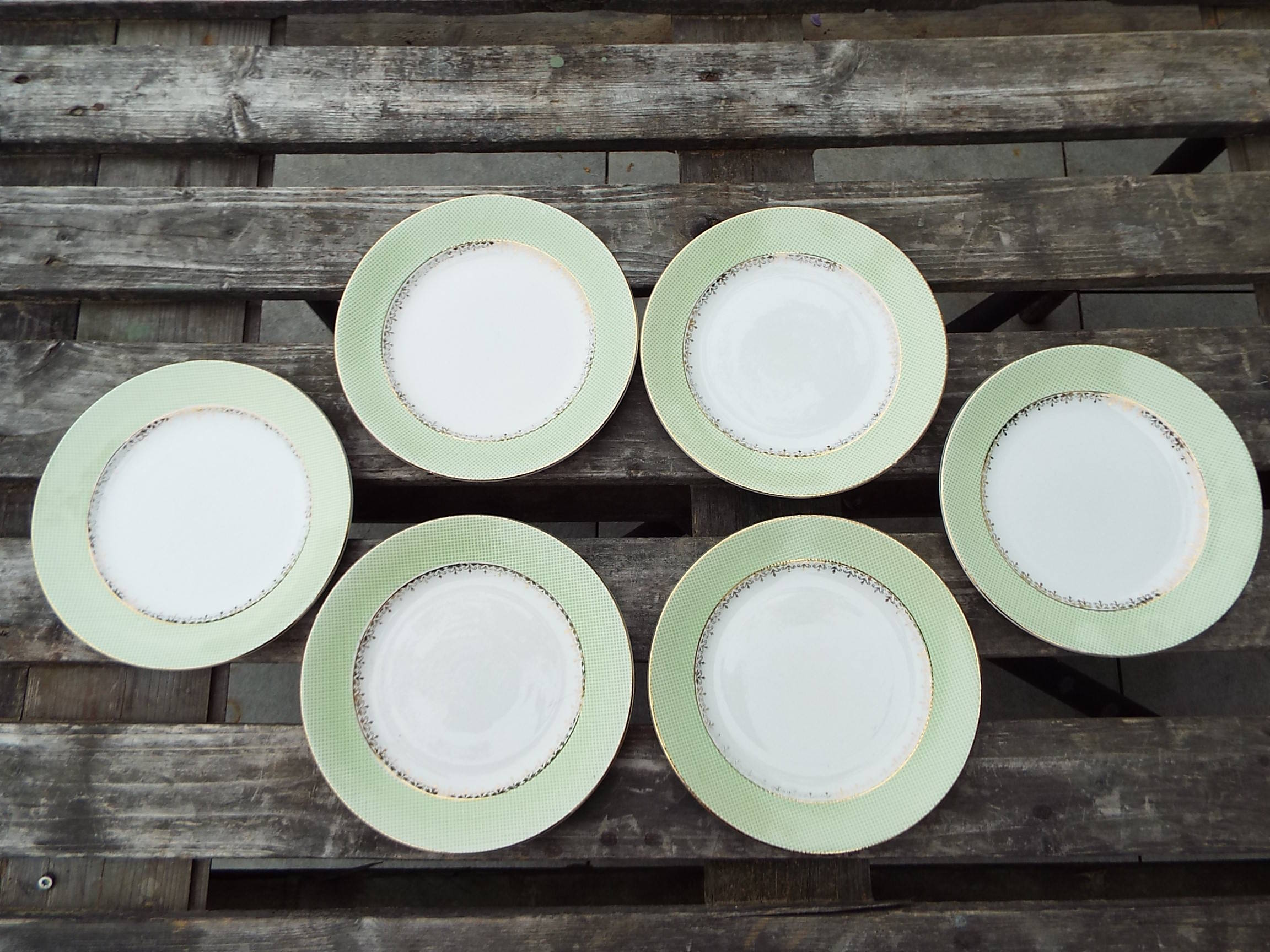 6 Salins dessert plates