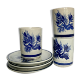 Lot of 3 cups with cutouts