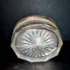 Old box in silver and cut crystal germany hallmark 833