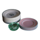 Daum green ashtray or empty pocket in bubbled glass