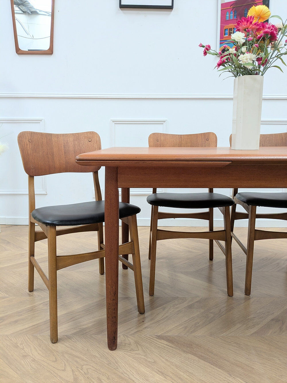 Teak dining table