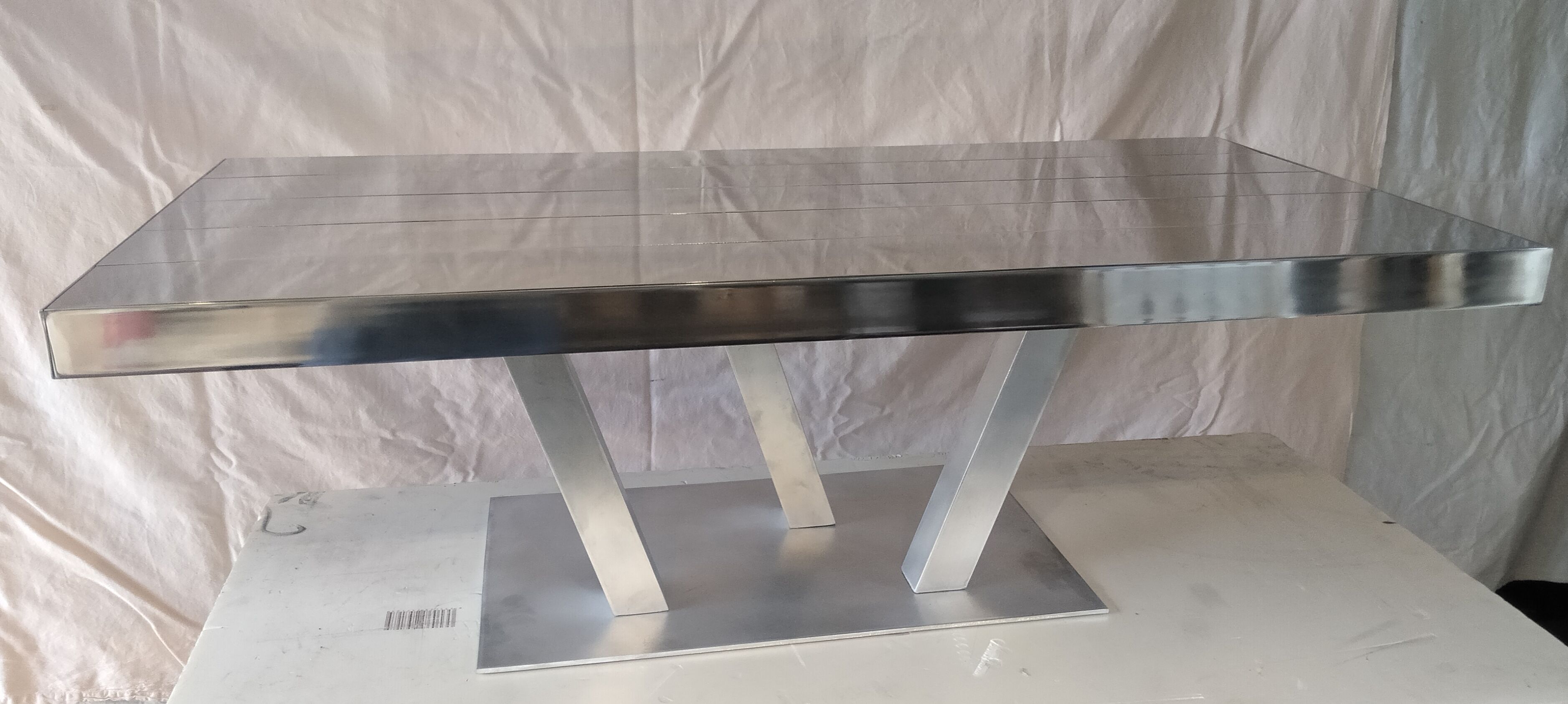 Aluminum coffee table