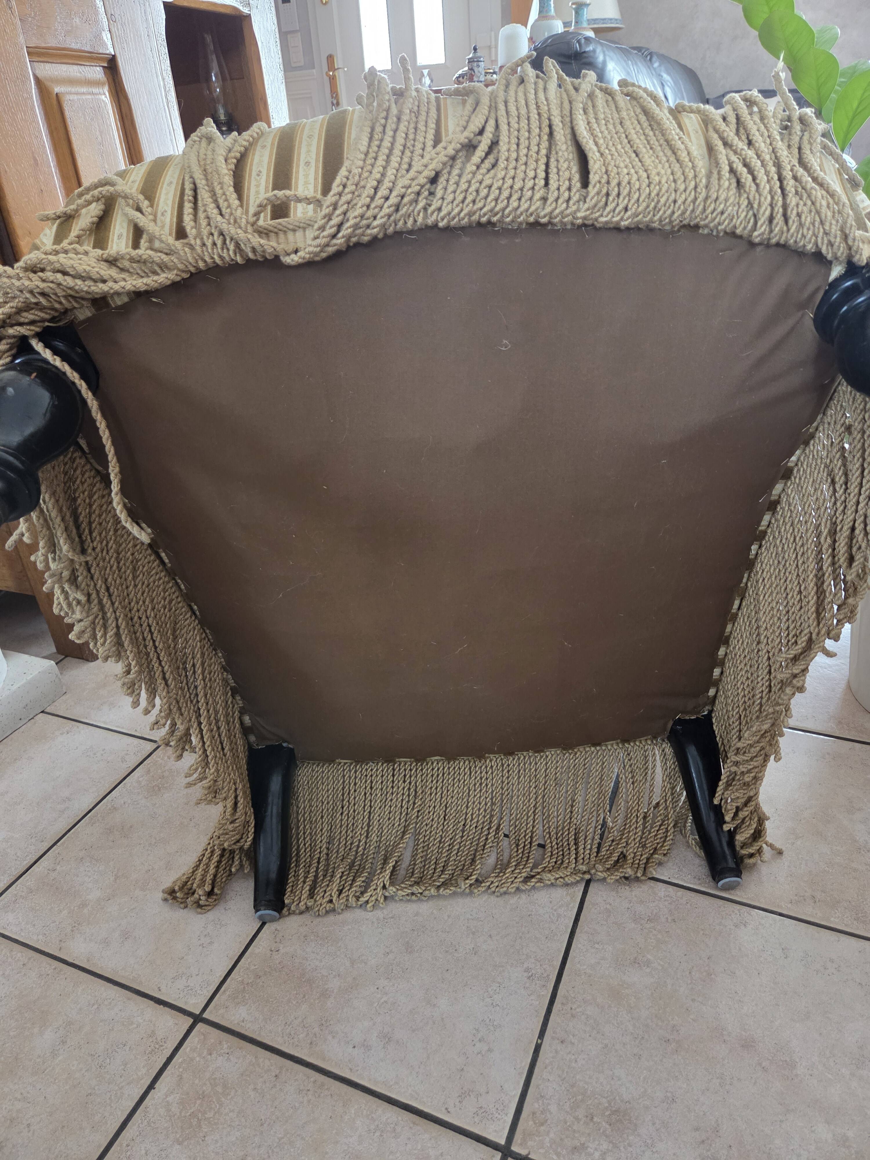 Pair of toad armchairs