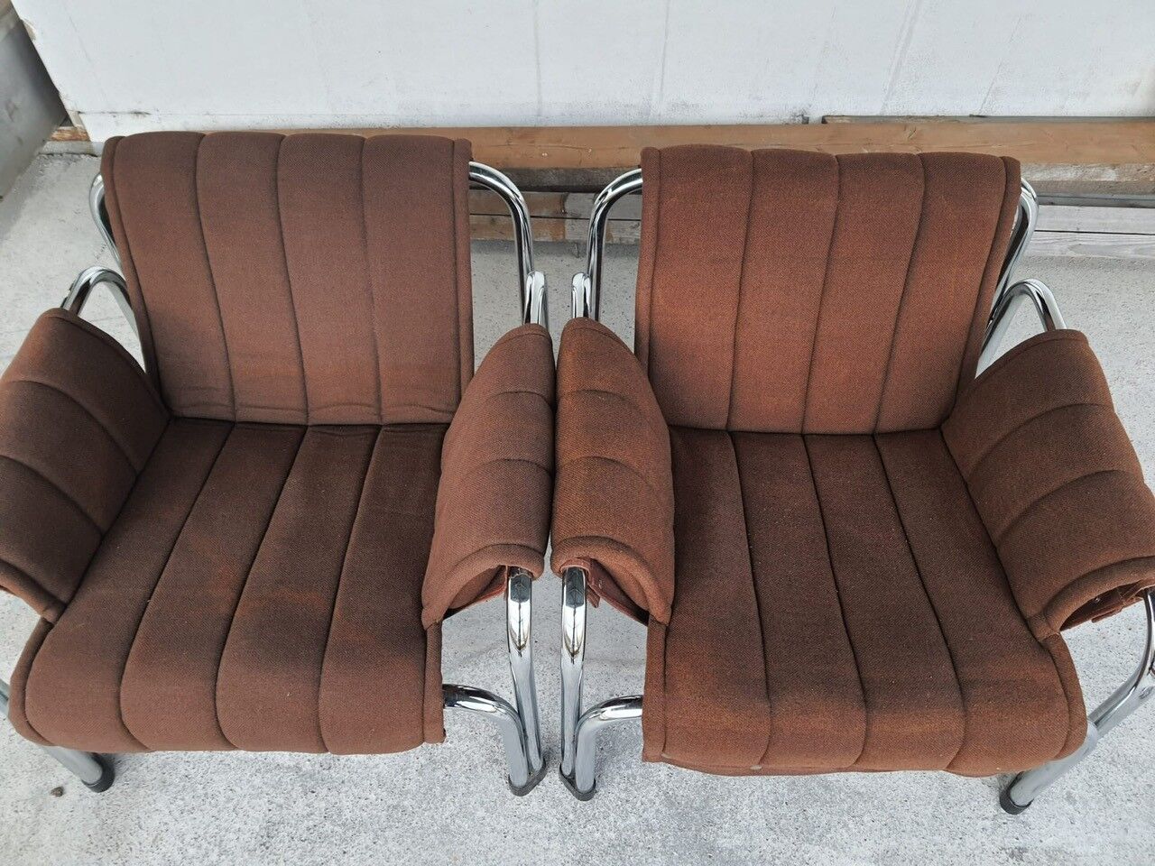 Fauteuil chromé du milieu du siècle par Viliam Chlebo pour Kodreta Myjava, années 1980.