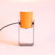 Orange table or wall lamp by karl lang for sis leuchten, germany 1976.