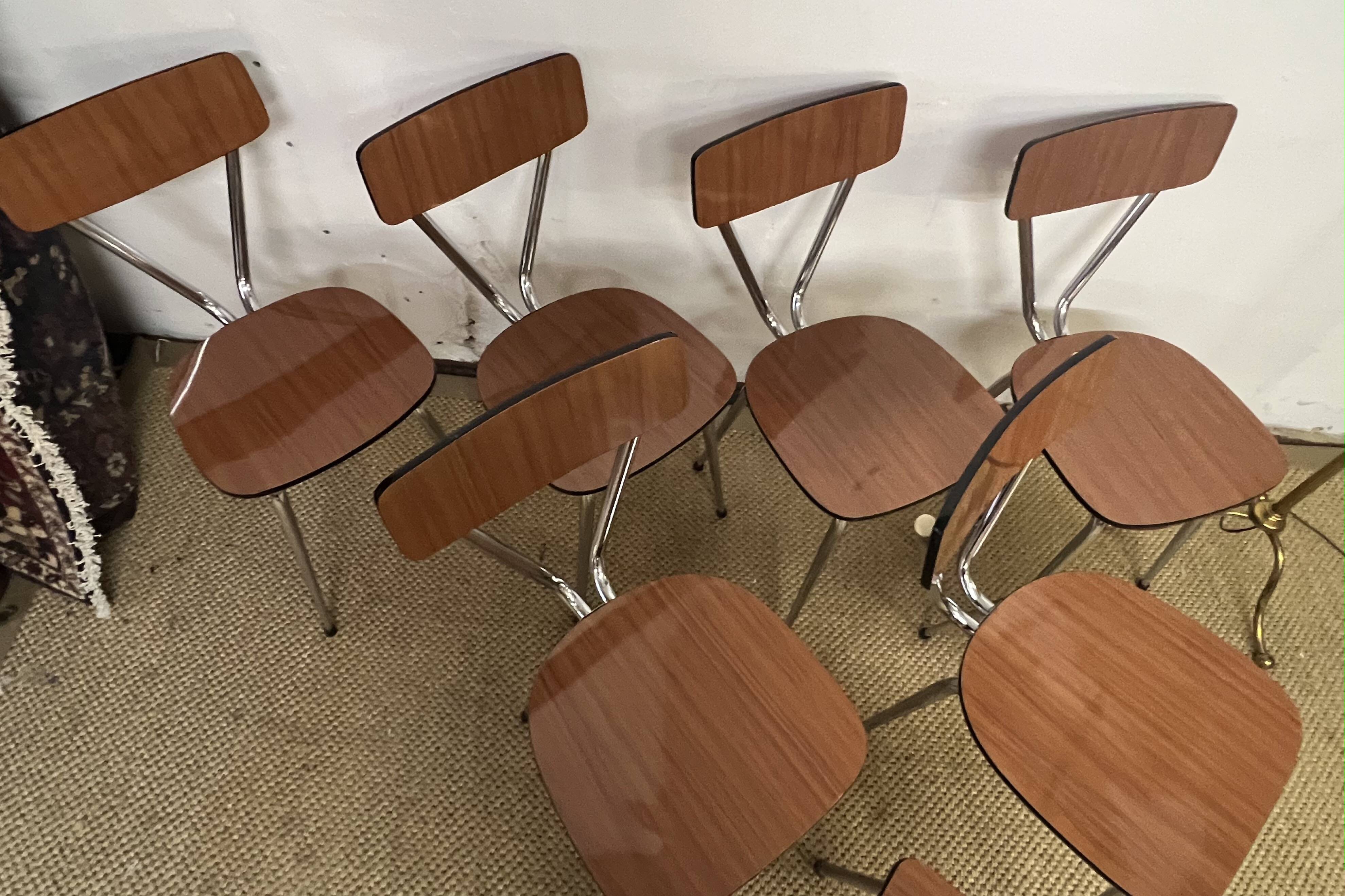 Tublac formica table and chairs set 1970
