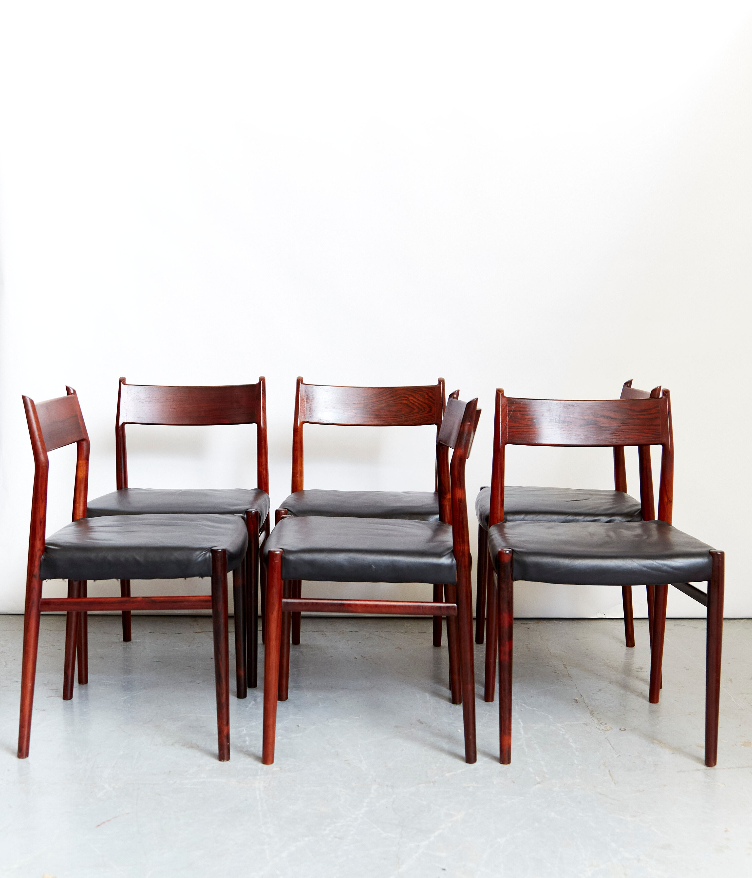 Arne Vodder dining chairs No.418 for Sibast