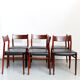 Arne Vodder dining chairs No.418 for Sibast