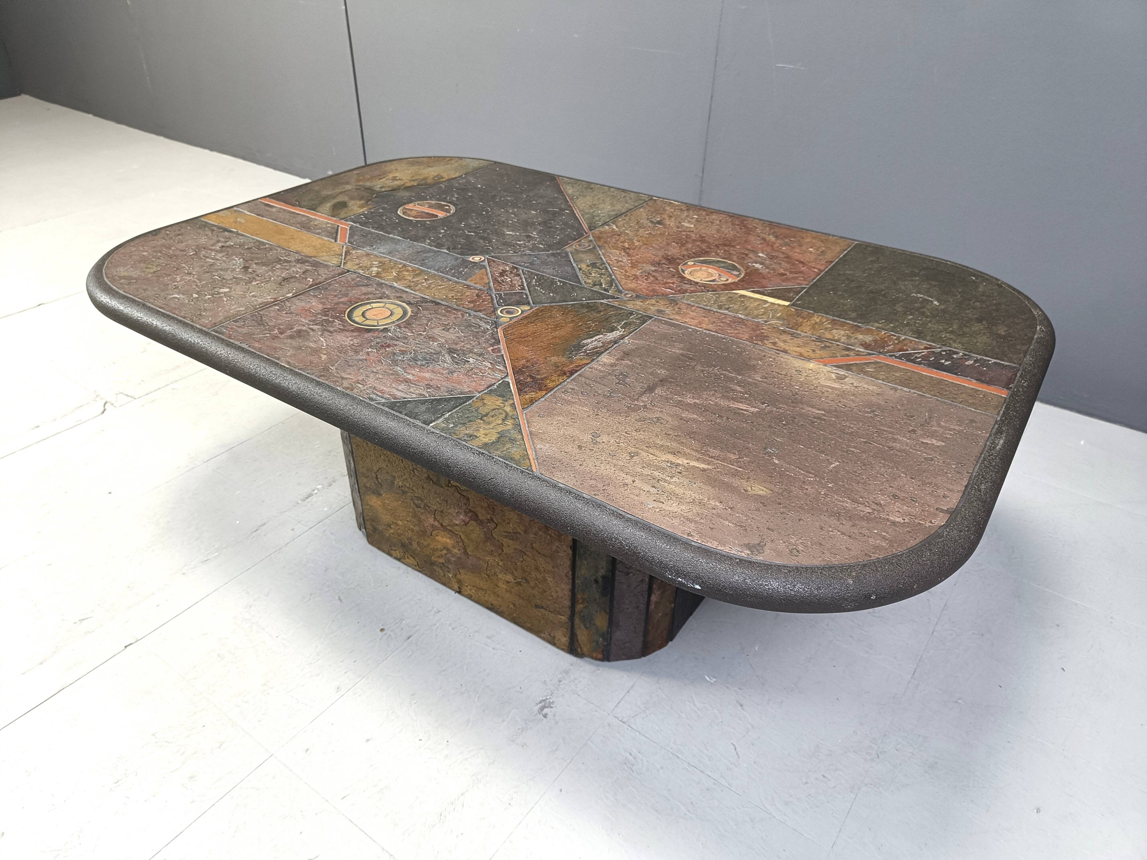 Table basse attribuée à Paul Kingma, années 1980